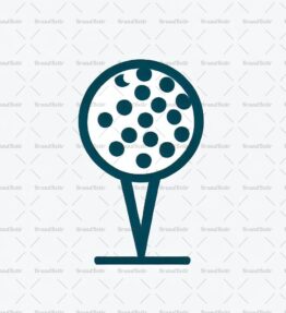Golftee und Ball